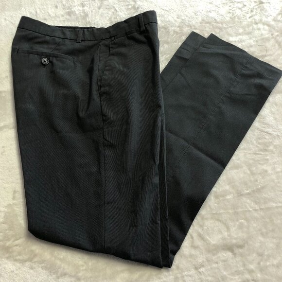 Calvin Klein Dark Charcoal Grey Slim Fit Straight Leg Dress Pants Size 30 - Picture 1 of 10